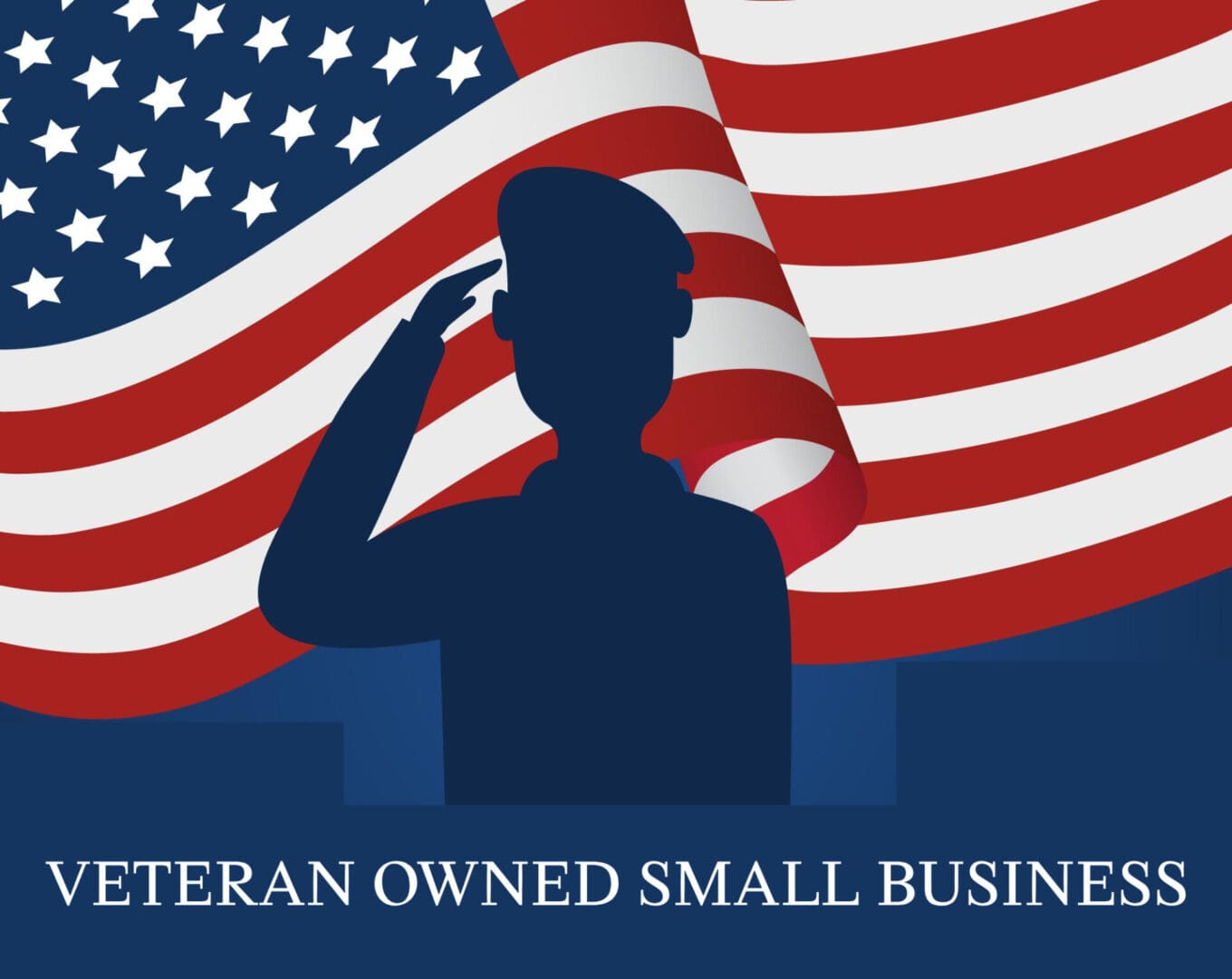 A man saluting in front of an american flag.